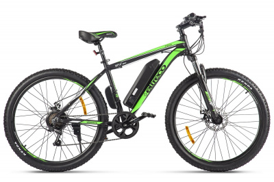 Велогибрид Eltreco XT 600 D 12.5Ah (Черно-зеленый-2601)