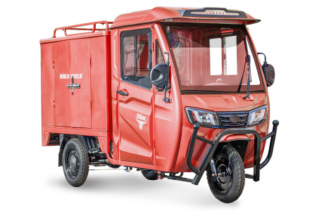 Грузовой электротрицикл Rutrike КАРГО Кабина Дуал (красный-2756)