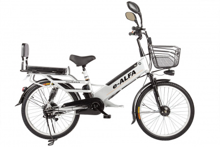 Велогибрид GREEN CITY e-ALFA GL 2019 (gray-0276)