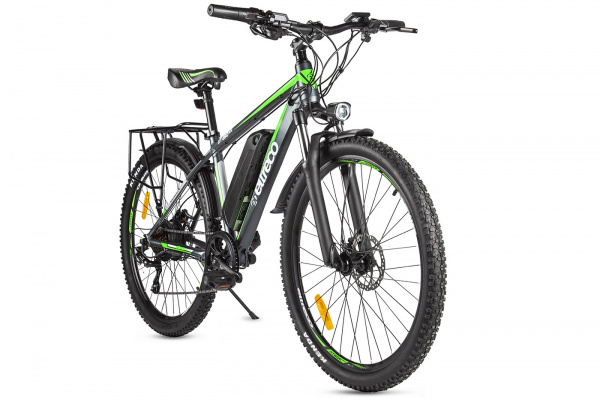 Велогибрид Eltreco XT 850 черно-зеленый гарантия 12 мес