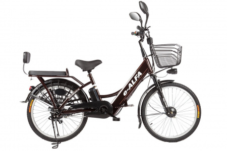 Велогибрид Eltreco e-ALFA (brown-2249)
