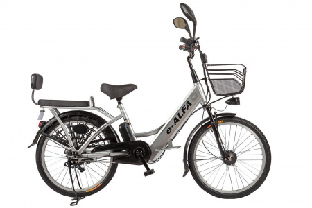 Велогибрид Eltreco e-ALFA (gray-0277)