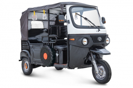 Трицикл Rutrike Рикша NEW 60V1800W (Черно-белый-2587)