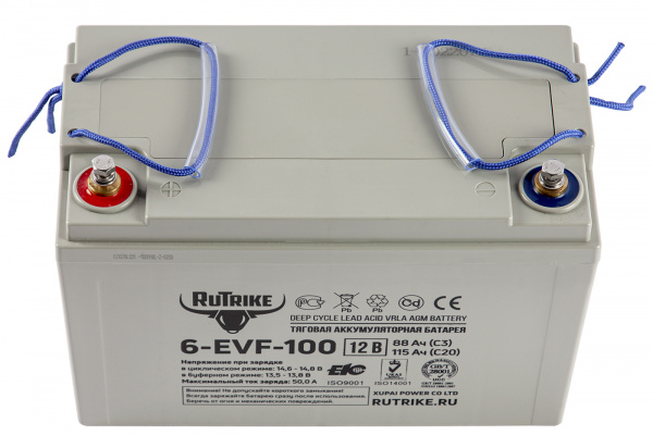 Тяговый аккумулятор RuTrike 6-EVF-100 (12V100A/H C3)