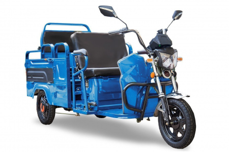 Грузовой электротрицикл Rutrike Вояж-П 1200 Трансформер 60V800W (Синий-2442)