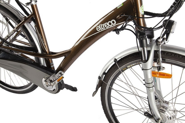 Велогибрид Eltreco Grand 700C (brown) гарантия 12 мес