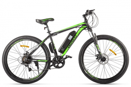 Велогибрид Eltreco XT 600 Limited edition (Черно-зеленый-2368)