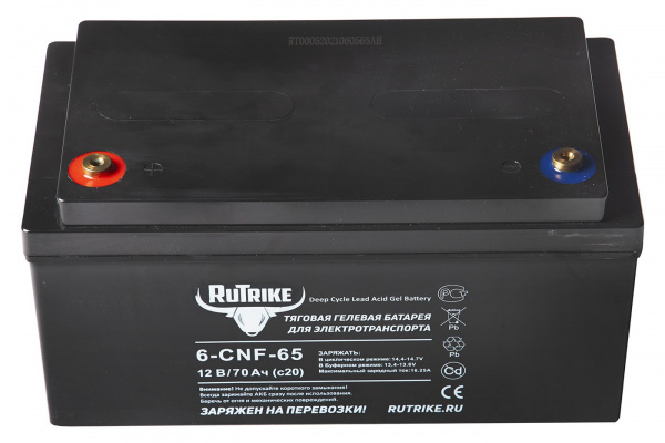 Тяговый аккумулятор RuTrike 6-CNF-65 (12V70A/H C20)
