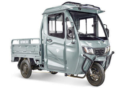 Грузовой электротрицикл Rutrike КАРГО Кабина 1500 60V1000W (Серый-2735)