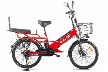 Велогибрид GREEN CITY e-ALFA GL (Красный-2393)